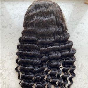 Pineapple closure human hair wig
